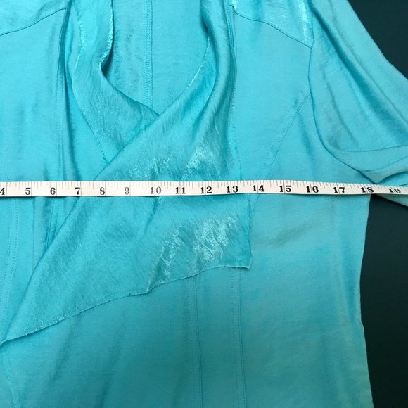 dressy Chico's aqua blue jacket - Picture 8 of 12